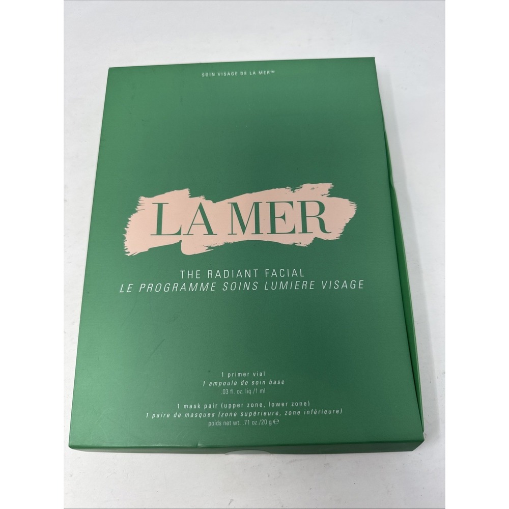 La Mer The Radiant Facial 1 Primer Vial And 1 Mask Pair Upper & Lower Zones